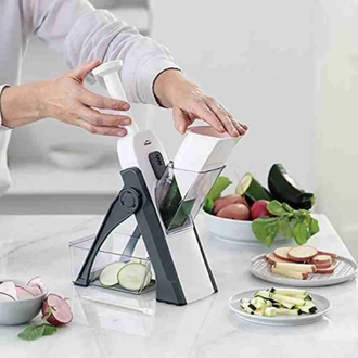 Fingers Never Touch Blades — Gravity Feed Mandoline Slicer